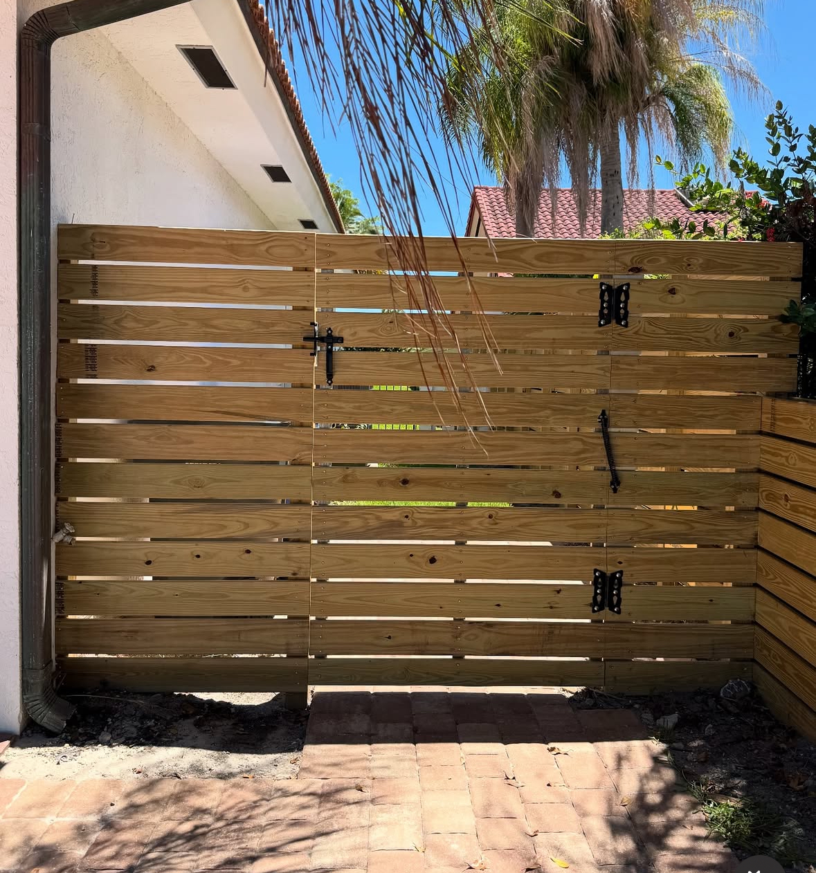 Custom wood pergola installation Fort Lauderdale
