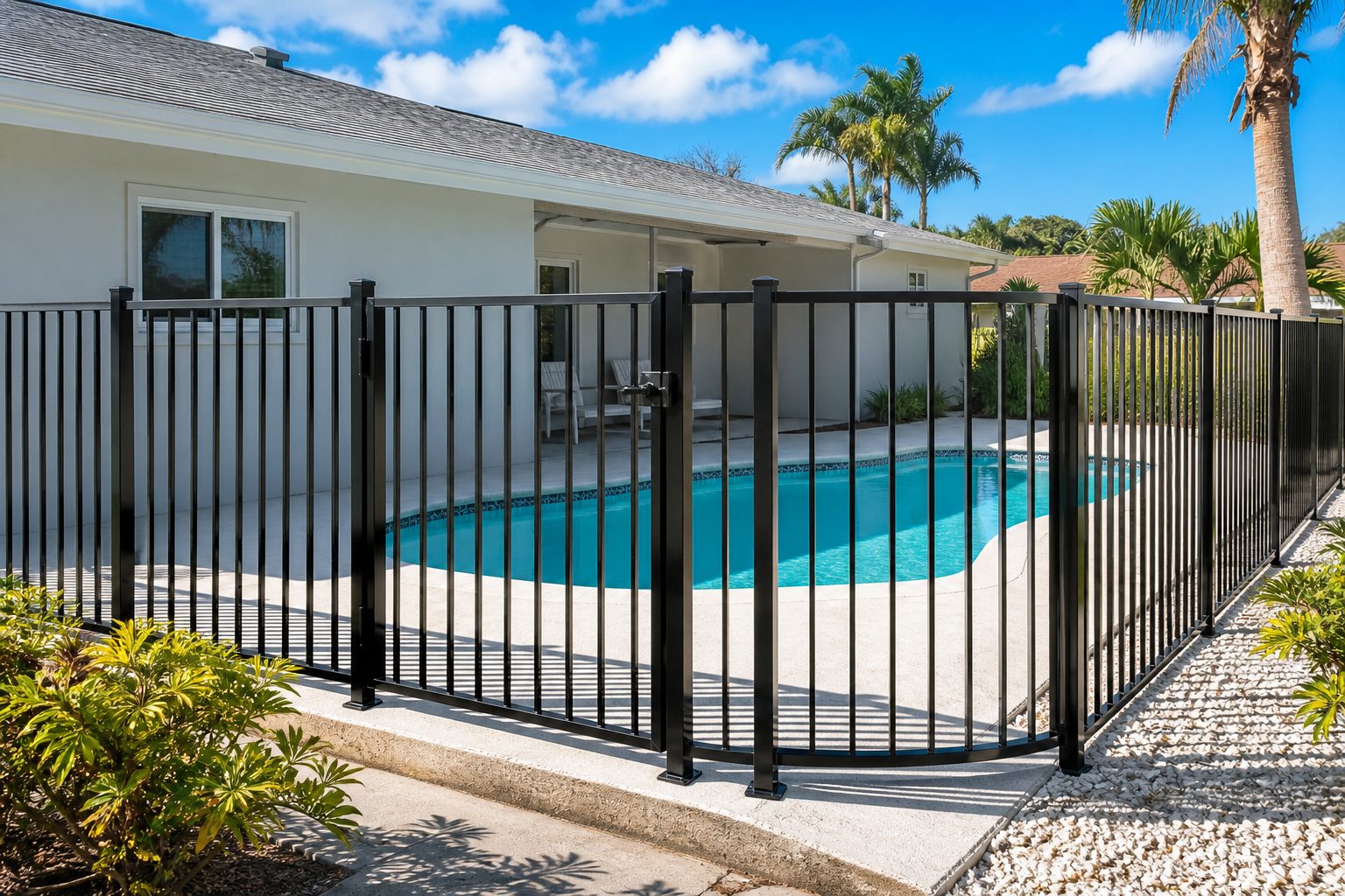 Florida Pool-Code Aluminum Fences in Pompano Beach and Deerfield Beach